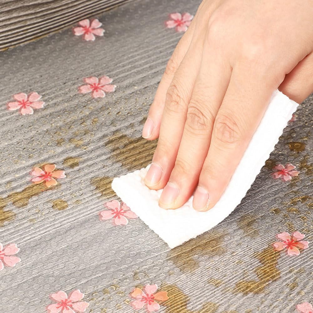 Easy Tear Perforated Drawer Liner Kitchen, No Cut Shelf Liners for Drawers Tearable, Waterproof Shelf Paper & Drawers Liner Non Adhesive, Easy to Use, for Refrigerator/Shelves