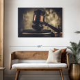 thumbnail image 3 of Elephant Stock Vintage Gavel Wall Art - Horizontal Canvas Wall Art - Living Room Wall Decor - Profession Canvas - Gray And Black Decor - 45" x 30", 3 of 8