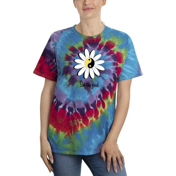 Daisy See The Good Tie Dye Spiral Women -Image by Shutterstock, Female Large