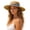 Khaki, variant on Women's Fedora Wide Brim Summer Sun Hat Elegant Minimalist Multifunctional Outdoor Activity Headwear