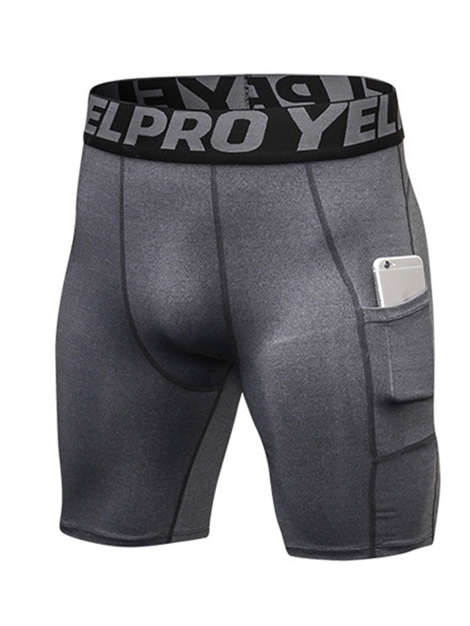 Men Compression Shorts Quick Dry Tights Trunks Sports Phone Pocket Shorts Sports Men Compression Shorts Quick Dry Tights Trunks Sports Phone Pocket Shorts Sports