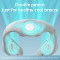 thumbnail image 3 of Summer Portable Neck Fan Rechargeable 4 Speeds Bladeless FANS with Metal Neck Brace Electric Leafless Hanging Neck Cooling Fan, 3 of 7