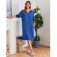 thumbnail image 2 of Tejido ligero de verano Robe Ekouaer con cremallera en la parte delantera con bloques de color, 2 of 6