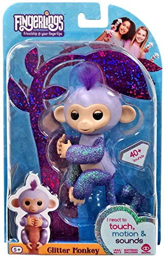 purple glitter fingerling