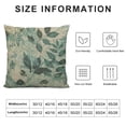 thumbnail image 6 of Awypu Decorative Throw Pillow Cover for Couch Sofa,Vintage Blurred Monochrome Green Blue Brown Watercolor Graphic Floral with Grasses Leaves Home Decor Pillow Case,2 Pcs, 6 of 6