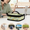 thumbnail image 5 of KUIFORTI Yellow Lemon Print Handbag Tote Bag Insulated Lunch Bag School Satchel Bag Leakproof Work School Cooler Bag Storage Pouch, 5 of 7