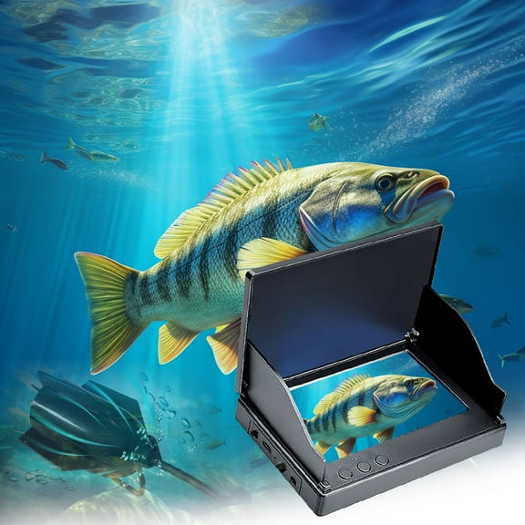 Underwater Fishing Camera Kit, Portable Video Fish Finder with 4.3 Inch LCD Monitor, Winter Fishing Tool Gift