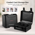 thumbnail image 3 of Graded Card Storage Box, Waterproof Trading Card Holder, Portable Durable Carry Case for Baseball Cards, Card Slabs, Sports Card, 3 of 5