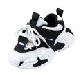 thumbnail image 2 of Lightweight Non-Slip Sports Shoes, Toddler Chunky Sneakers, Toddler Girl Slip On Shoes Toddler Running Shoes Athletic Shoes Lightweight Breathable Tennis Sports Sneakers, White US-8C/EU-24, 2 of 5