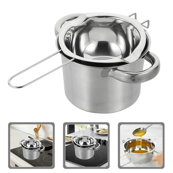 PTOOTP Stainless Steel Double Boiler Chocolate Pot for Cooking and Baking, Home Kitchen Cookware Set