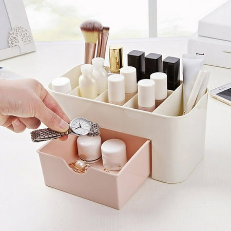 Makeup Organizer Vanity Organizer With Drawers Pink Walmart Canada