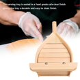 thumbnail image 3 of 42x17x7,5 cm cocina japonesa barcos de Sushi herramientas de Sushi platos surtidos de Sashimi simples hechos a mano de madera T, 3 of 5