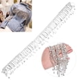 thumbnail image 4 of Fugacal Rhinestone Tassel Chain,Rhinestone Tassel Chain Fringe Bridal Applique Trim Crystal Clothing Bag Decoration,Rhinestone Fringe Chain, 4 of 8