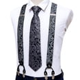 thumbnail image 4 of Set de tirantes Barry.Wang elásticos tipo Y para hombre con corbata, 4 of 8