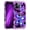 Deep Purple Butterfly, variant on Casetego for iPhone 14 Pro Max Case,Glow in The Dark Three Layer Heavy Duty Sturdy Shockproof Protection Rugged Hard PC+Soft TPU Bumper Case,Blue Rose