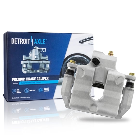 Detroit Axle - Rear Right Brake Caliper for 2008-2014 Cadillac CTS [Brake Code JE5] Disc Brake Caliper w/Bracket 2009 2010 2011 2012 2013 Replacement Passenger Side Assembly