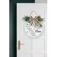 thumbnail image 2 of Eveokoki Spring Wreaths Sign for Front Door Farmhouse Spring Door Hanger Decor Rustic Wooden She Is Srtrong Mom Hanging Door Wall Sign for Spring Seasons Holiday 12In, 2 of 5