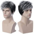 thumbnail image 4 of SUCS European And American Wigs For Men Short Hair Gradient Colour Chemical Fiber Wig, 4 of 5