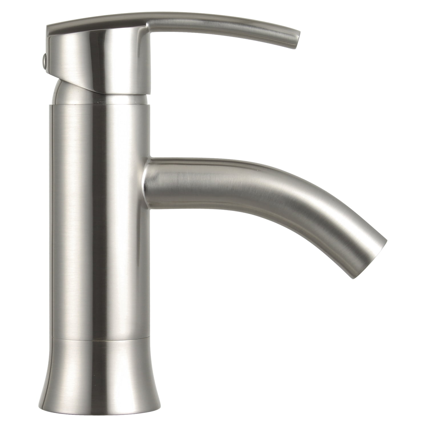 Waverly 7" Single Hole Single Handle Modern Bathroom Faucet Brushed Nickel