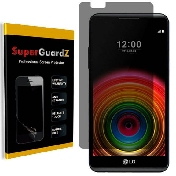 For LG X Power - SuperGuardZ Privacy Anti-Spy Screen Protector, Anti-Scratch, Anti-Bubble, Anti-Fingerprint