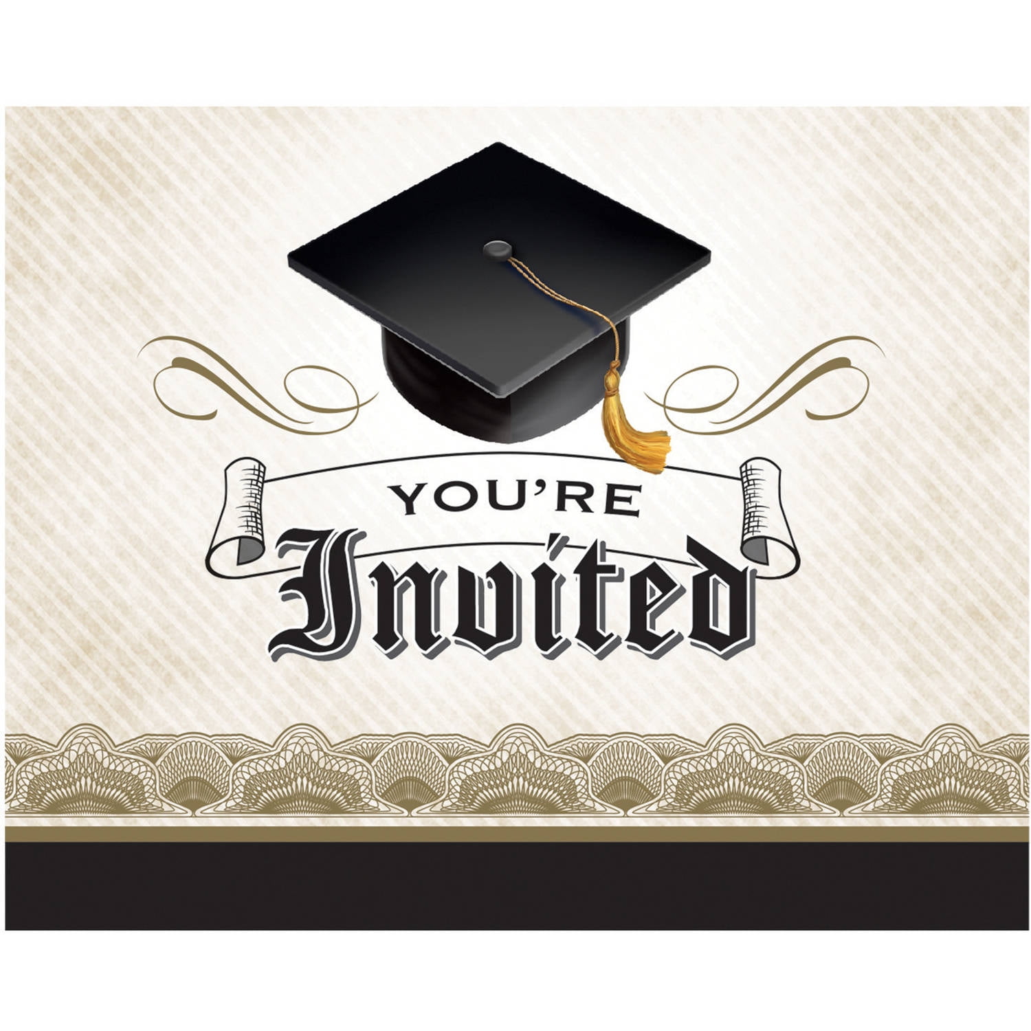 Cap & Gown Invitations, 8pk