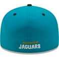 thumbnail image 4 of Men's New Era  Teal/Black Jacksonville Jaguars Flipside 2Tone 59FIFTY Fitted Hat, 4 of 5