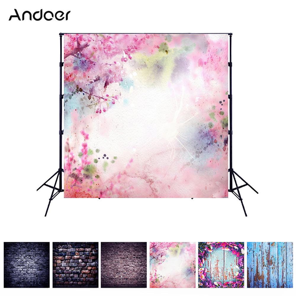 55 feet Photography Backdrop Background Foldable Polyester Fibre Photo Studio Props for Newborn Portrait Party Photography 6 Models for Option Watercolor Peach Andoer 1.51.5 Meters 