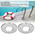 thumbnail image 2 of 2Pcs Swimming Pool Ladder Escutcheon Cover Plate High Hardness Stainless Steel Plate for 5cm Ladder Pipe Pool Hand Rail Replacement Parts, 2 of 7