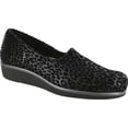thumbnail image 1 of Women's SAS Bliss Slip On Loafer Black Leopard Stretch Fabric 10.5 WW, 1 of 5