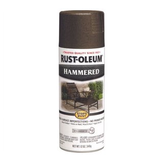 Rust-Oleum 258199 Spray Paint,Dark Bronze,Hammered,12 oz.