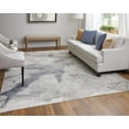 thumbnail image 3 of 8' X 10' Gray Black and Brown Abstract Power Loom Area Rug, 3 of 9
