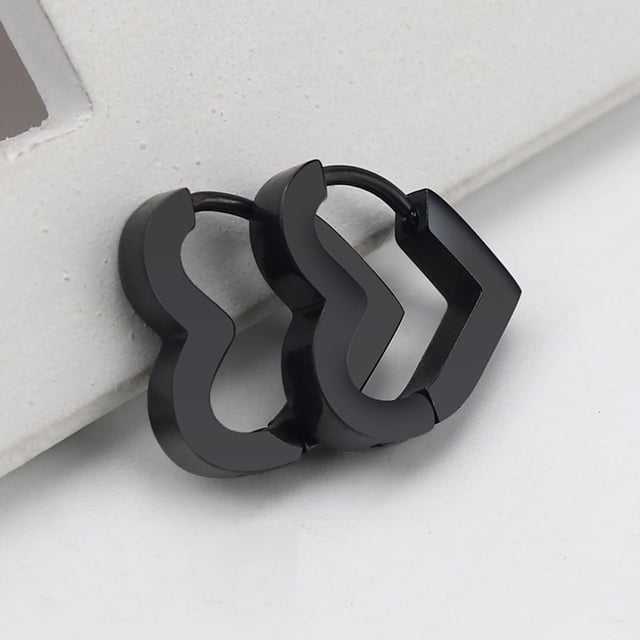 Xihbxyly Pendientes Punk, Elegante Diseño de Aro de Acero Inoxidable, Cómodos y Ligeros, Forma Geométrica Unisex, Accesorio de Moda para El Día a Día, Ideal para Regalar, Opción Hipoalergénica.