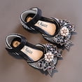 thumbnail image 6 of Otqutp Breathable Flower Girls Dance Shoes Fashion Spring and Summer Girls Sandals Dress Dance Performance Princess Shoes Pearl Rhinestone Big Bow Breathable and Comfortable, 6 of 6