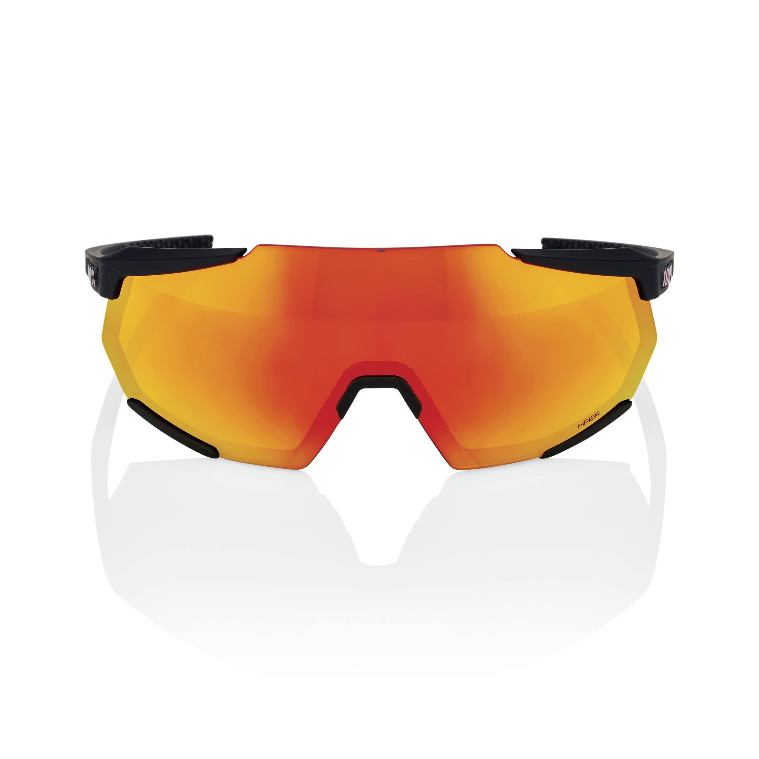 100% Racetrap 3.0 Sunglasses - Soft Tact Black; HiPER Red