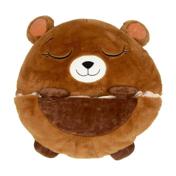 Lippert Components Sleeping Bag 2022107839 Thomas Payne; 3-In-1 Nap Sack/Pillow/Plush Toy For Age 5 And Older; 53 Inch Length x 19 Inch Width Rectangle; Machine Washable/Dryer Safe; Bear