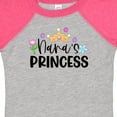 thumbnail image 4 of Inktastic Nana's Princess Crown and Flowers Girls Baby Bodysuit, 4 of 5