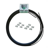 Universal 3/16 PVF Coated Steel Brake Line Install Kit, 3/8-24