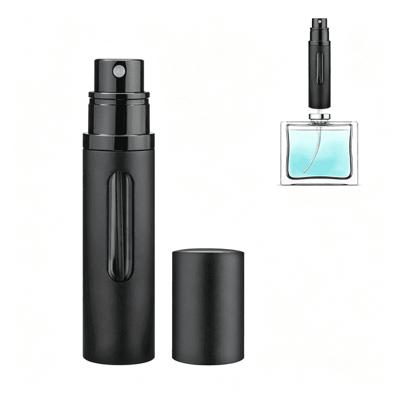 ACDANC Refillable Perfume Atomizer Travel Bottle 5Ml Leakproof Luxury Travel Perfume Refillable Bottle,Portable Perfume Atomizer Perfume Atomizer (Black)