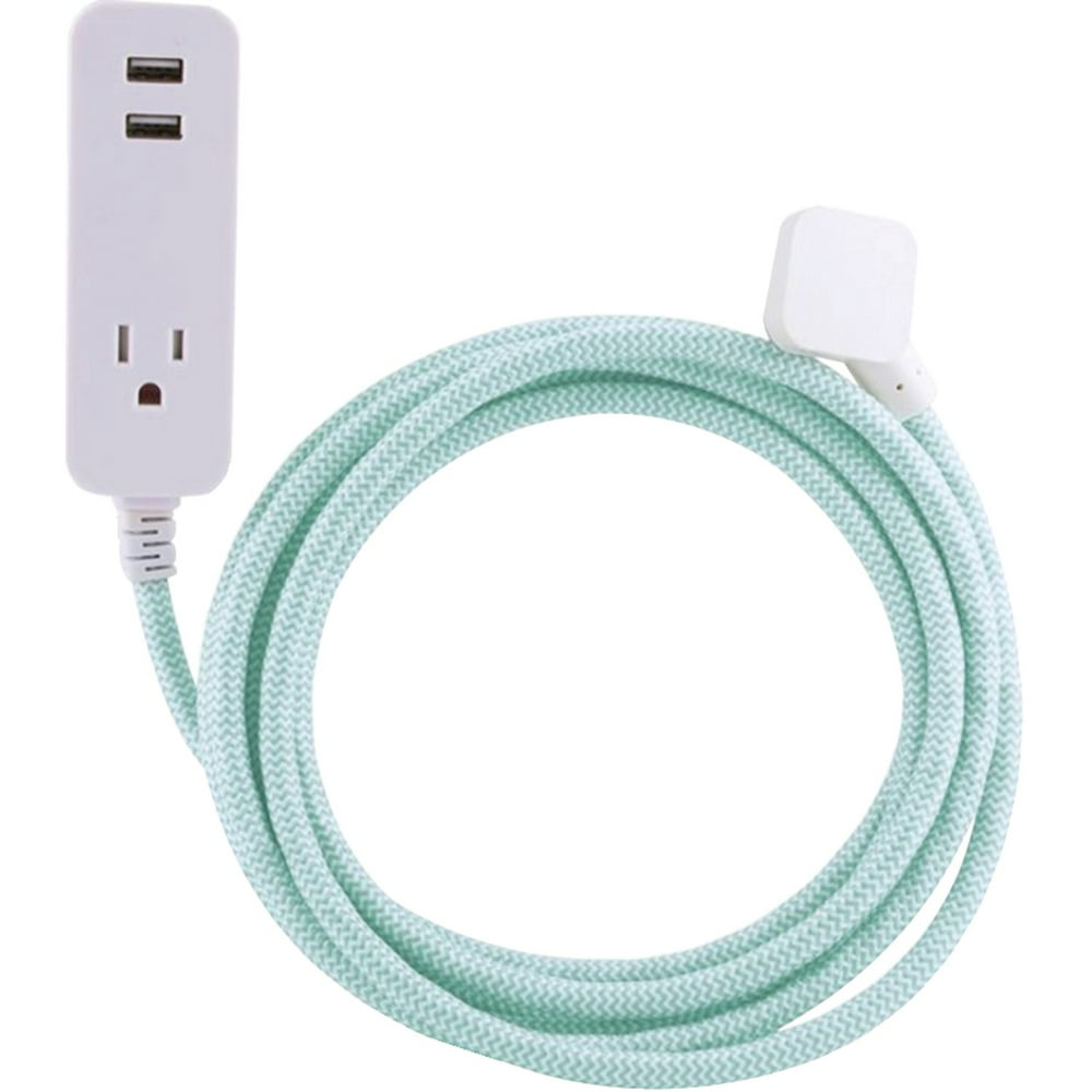 Cordinate 10ft. 1Outlet 2USB Port Extension Cord 37918