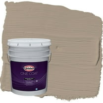 Glidden One Coat Diversion / Gray Satin Exterior Paint with Primer, 5 Gallon