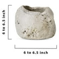 thumbnail image 5 of KriKac Natural Pumice Urn Pot, Textured Lava Rock Planter for Flowers, Perfect for Living Rooms, Bedrooms, Office, Weddings, Events - 6" to 6.50" Diameter x 6" to 6.50" Tall, Pack of 6, 5 of 6