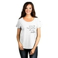 thumbnail image 2 of Thread Tank Spend Your Life Doing Strange Things With Weird People Women's Fashion Relaxed Slouchy Dolman T-Shirt Tee Heather White Large, 2 of 5