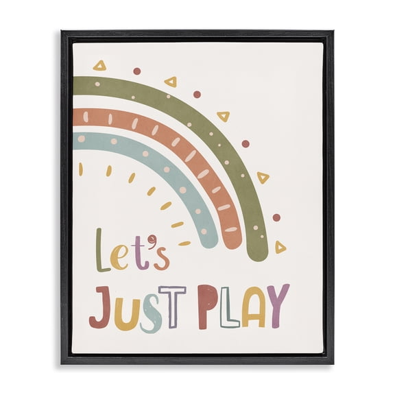 Stupell Industries Bohemian Black Floating Frame Canvas Art, 17 x 21, by Nataly White