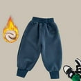 thumbnail image 2 of Akiihool Teen Boy Pants for School Boys Pleated Ruffle Trim Pants Jegging Flat Front Style (Blue,3-4 Years), 2 of 3