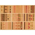 thumbnail image 1 of Ahgly Company Indoor Rectangle Patterned Cantaloupe Orange Area Rugs, 2' x 3', 1 of 6