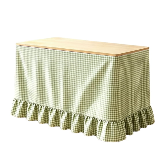 75 x 180cm Ruffled Table Skirt, Decorative Table Cover for Teacher Desk, Classroom, Kitchen and Party