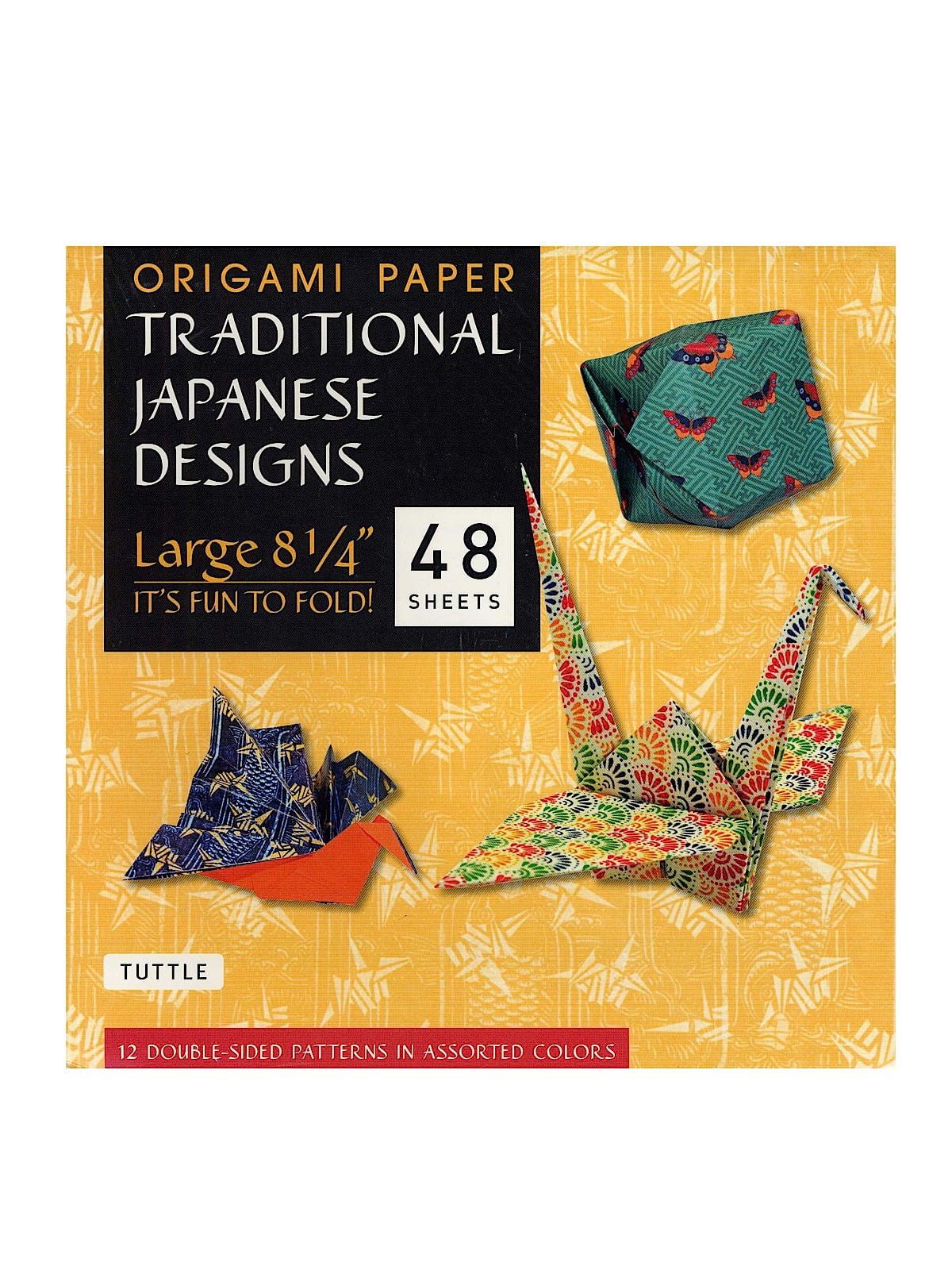 Origami Paper Traditional Japanese Designs, Large