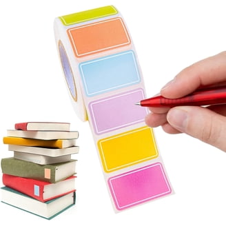 10 Rolls Colored Adhesive Labels – 2x3 Inch Rectangle Stickers For Organizing