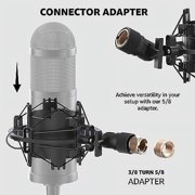 IXTECH Adjustable Microphone Stands and Booms, Plastic Black, 3.84 oz, Mic Shock Mount