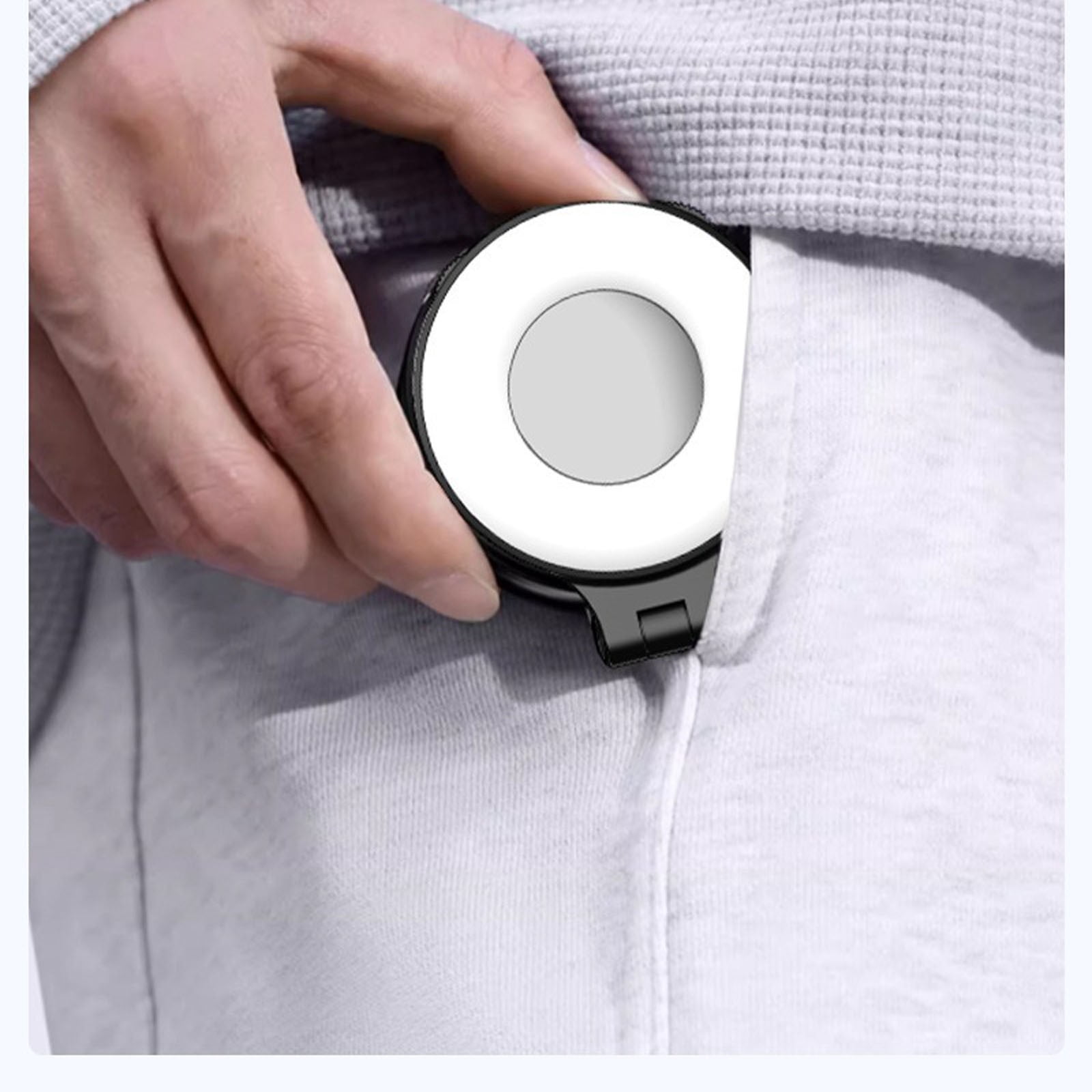 Foldable Beauty Selfie Light for Phones - Portable Ring Light with 360° Rotation for Optimal Selfies and Content Creation